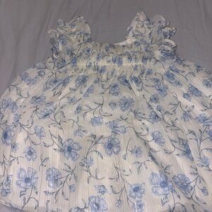 Rachel Zoe White‎ and Blue Garment